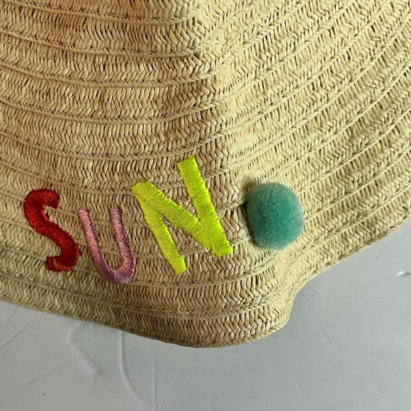Target Straw Sun Hat with “Fun in the Sun” Embroidery – Women’s Wide Brim - Picture 10 of 14
